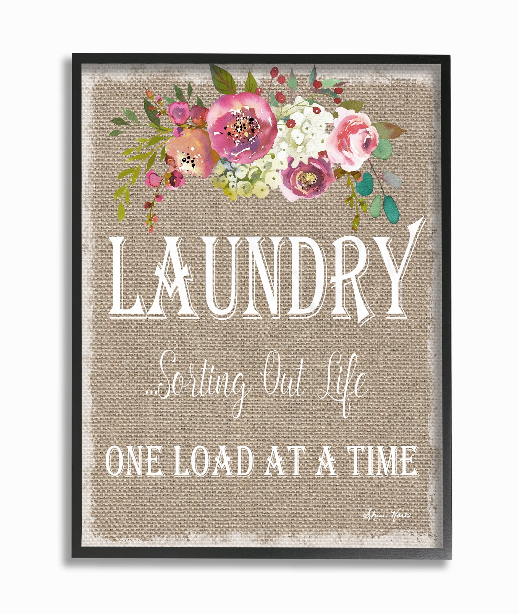 Stupell IndustriesFloral Linen Laundry Sorting LifeFramed Wall Art by Sheri Hart
