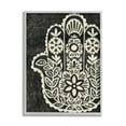 thumbnail image 1 of Stupell IndustriesFloral Pattern Black and White HamsaFramed Wall Art by Chariklia Zarris, 1 of 7