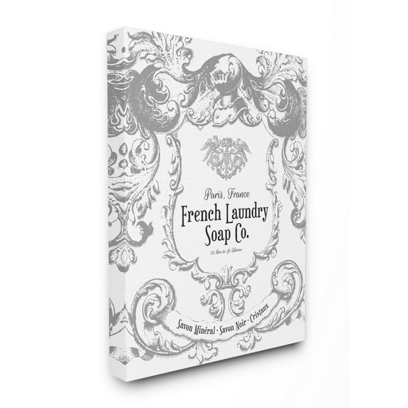 Stupell IndustriesFrench Laundry Soap Co FiligreeCanvas Wall Art by Lettered and Lined