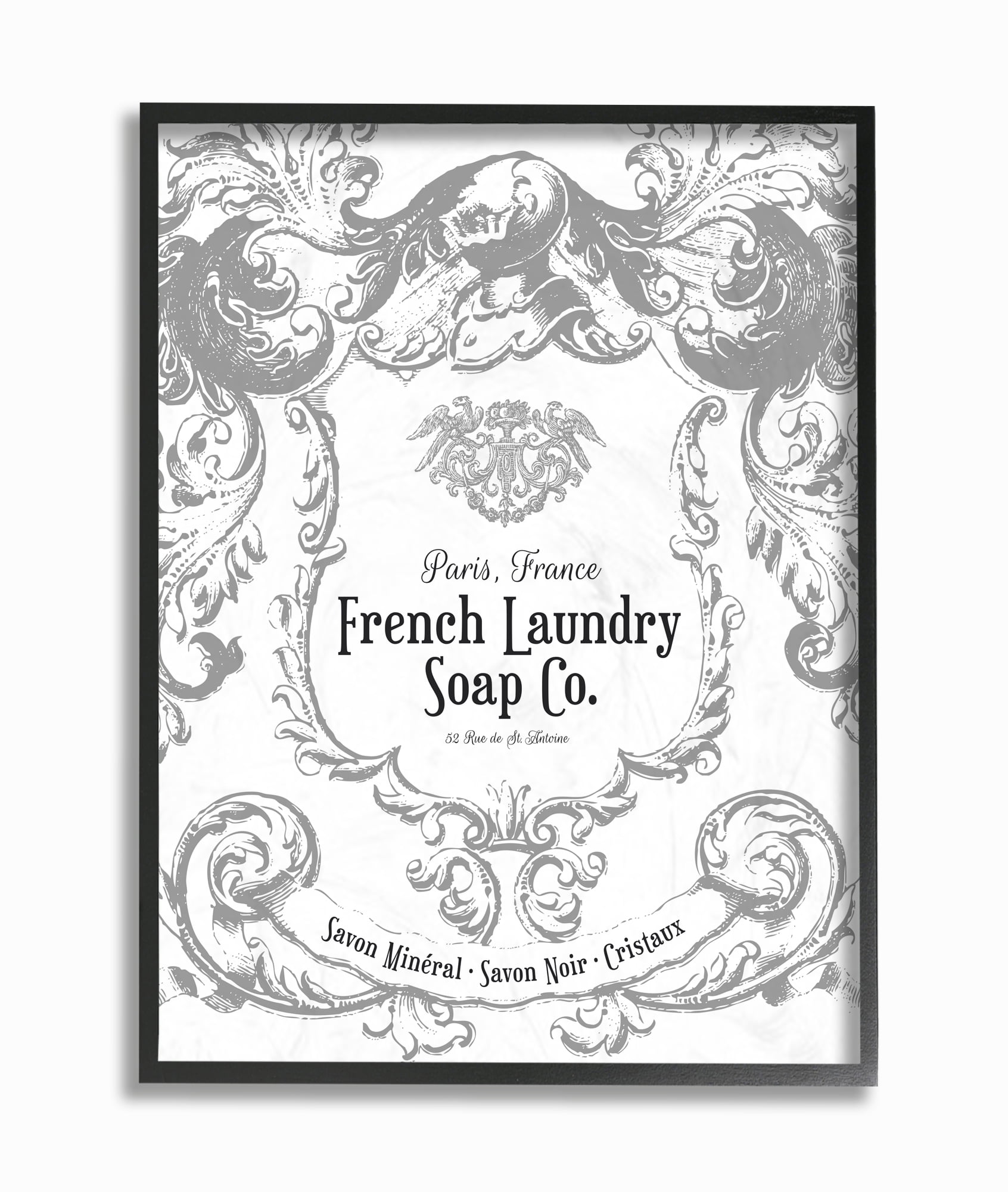 Stupell IndustriesFrench Laundry Soap Co FiligreeFramed Wall Art by Lettered and Lined