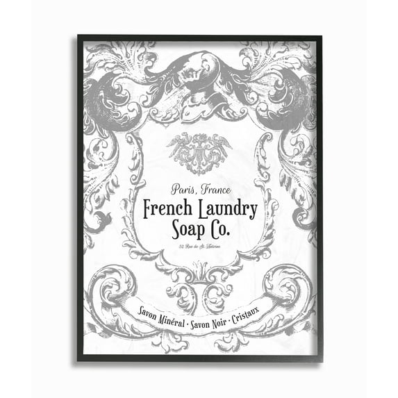 Stupell IndustriesFrench Laundry Soap Co FiligreeFramed Wall Art by Lettered and Lined