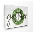 thumbnail image 1 of Stupell IndustriesGather Boxwood Wreath TypographyCanvas Wall Art by Daphne Polselli, 1 of 5