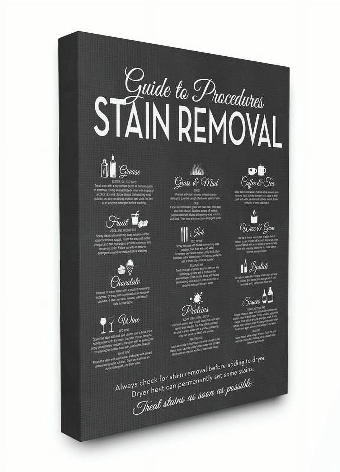 Stupell IndustriesGuide to Stain RemovalsCanvas Wall Art by Lettered and Lined