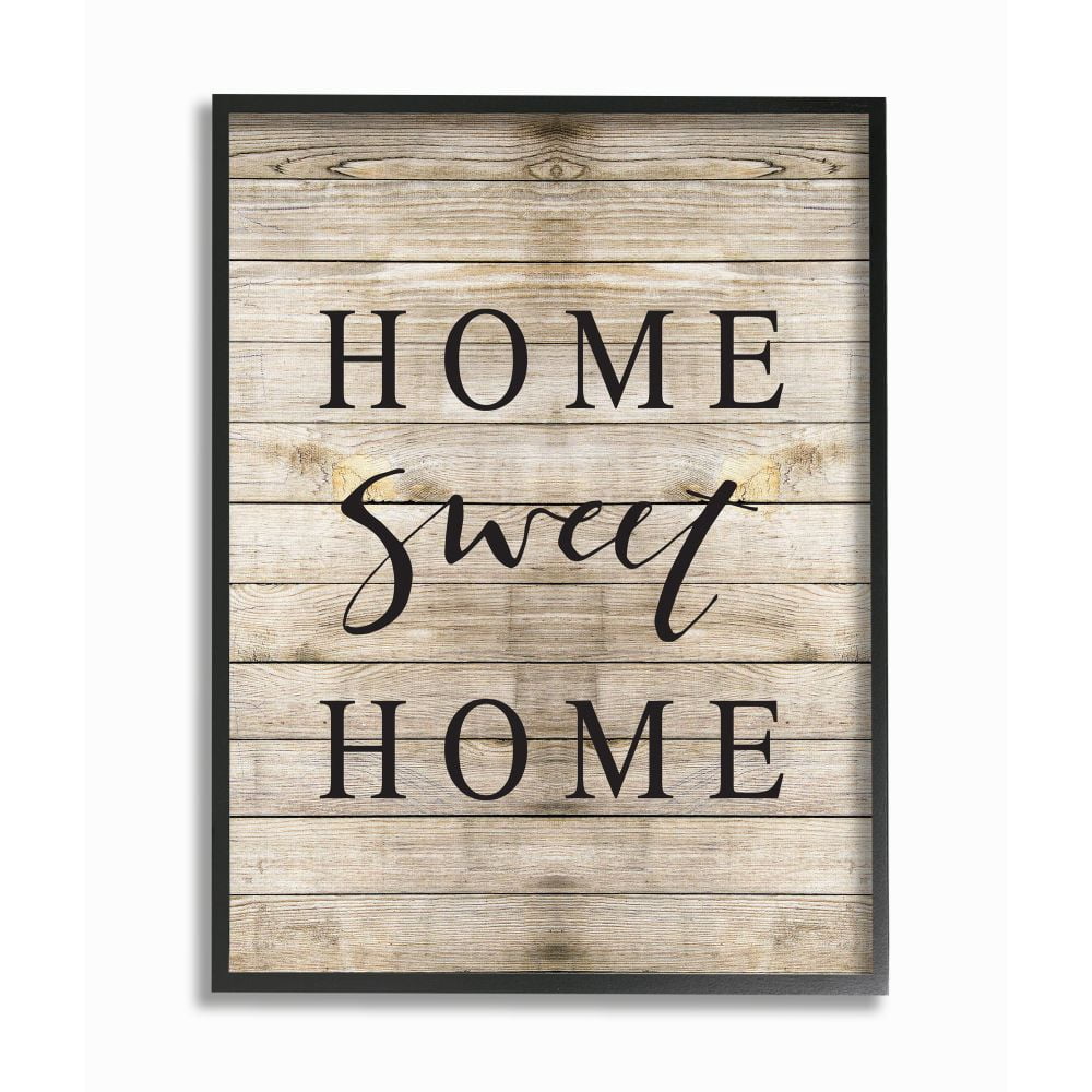Stupell IndustriesHome Sweet Home Family TypographyFramed Wall Art by Border Bloom