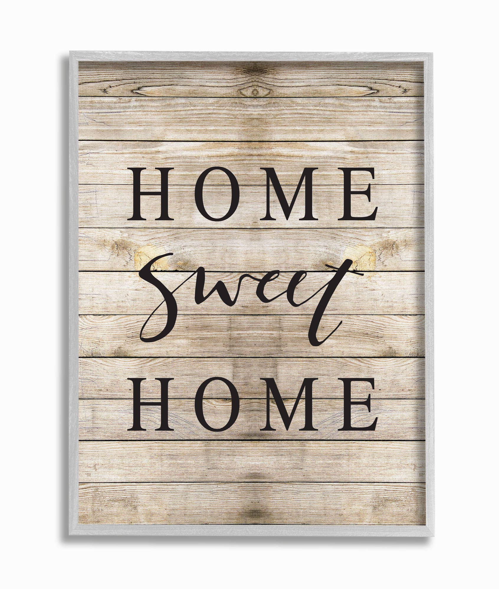 Stupell IndustriesHome Sweet Home Family TypographyFramed Wall Art by Border Bloom