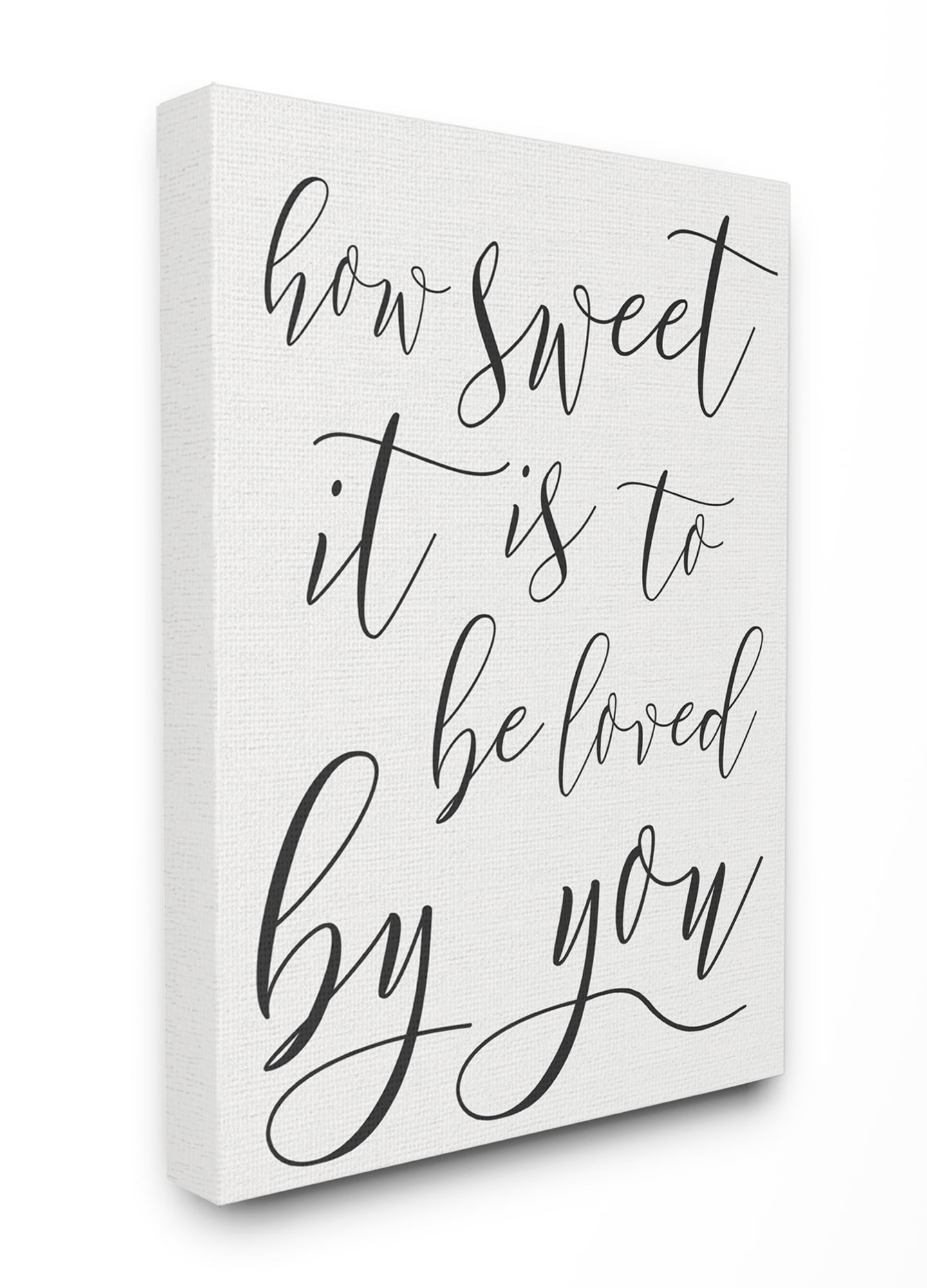 Stupell IndustriesHow Sweet It Is TypographyCanvas Wall Art by Daphne Polselli