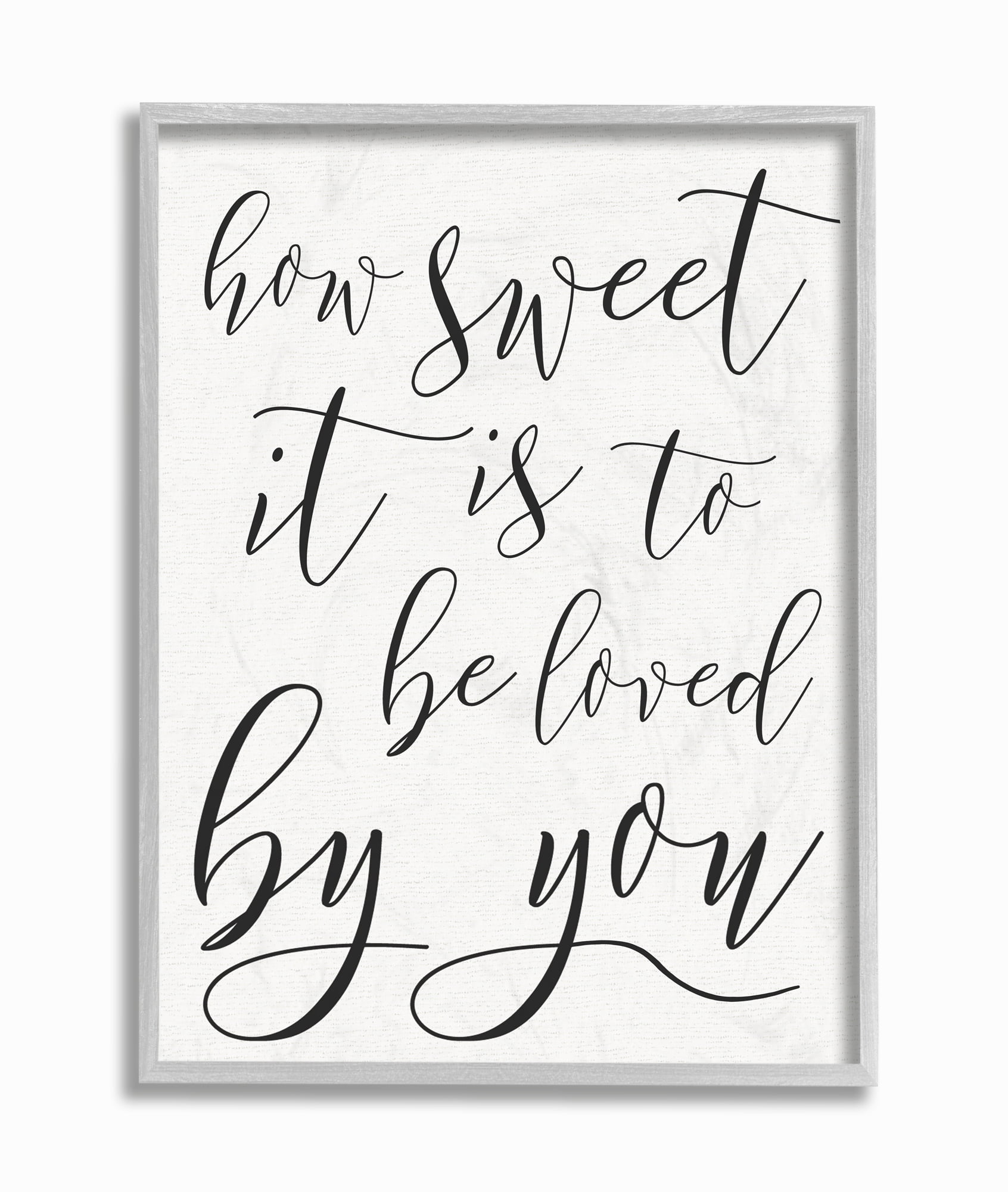Stupell IndustriesHow Sweet It Is TypographyFramed Wall Art by Daphne Polselli