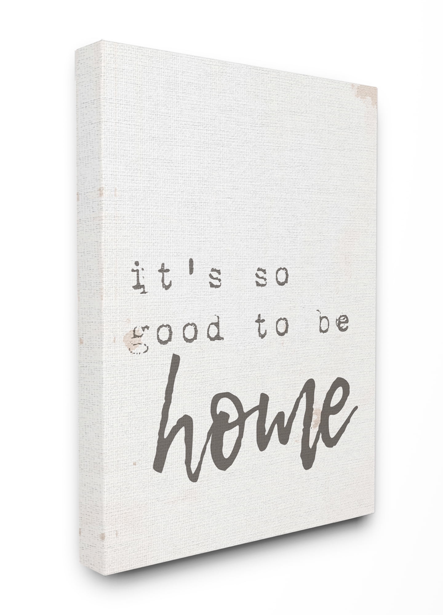 Stupell IndustriesIts So Good To Be Home Typewriter TypographyCanvas Wall Art by Daphne Polselli