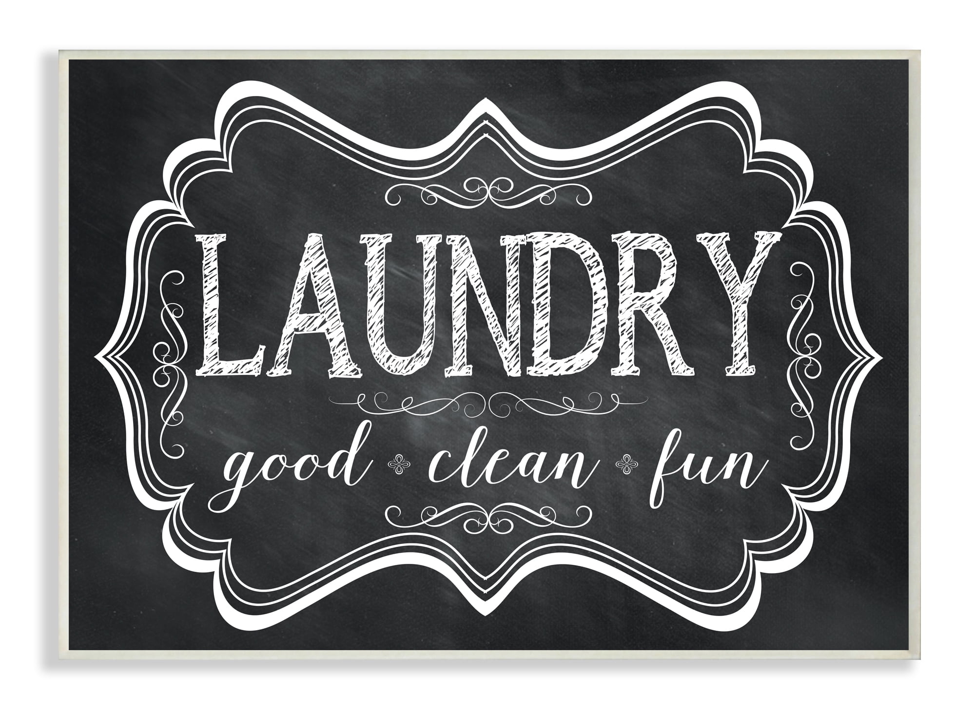 Stupell IndustriesLaundry Good Clean Fun Chalk LookWall Plaqueby Susan Newberry Designs