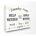 thumbnail image 1 of Stupell IndustriesLaundry Room Help Needed Apply WithinCanvas Wall Art by Lettered and Lined, 1 of 5