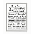 thumbnail image 1 of Stupell IndustriesLaundry Rules with Hanger TypographyFramed Wall Art by Lettered and Lined, 1 of 6