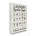 thumbnail image 1 of Stupell IndustriesLaundry Symbols Guide Typography Canvas Wall Art by Lettered and Lined, 1 of 5