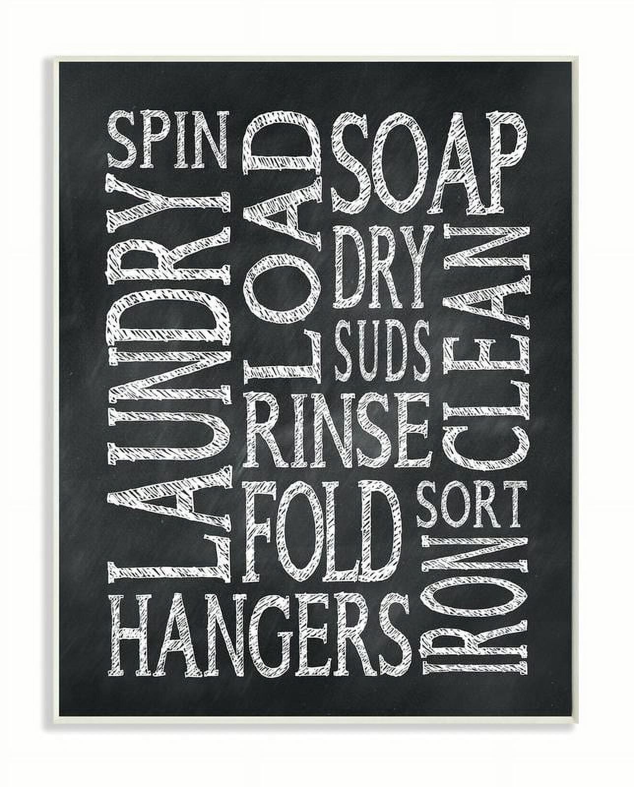 Stupell IndustriesLaundry Words Typog Chalk LookWall Plaqueby Susan Newberry Designs