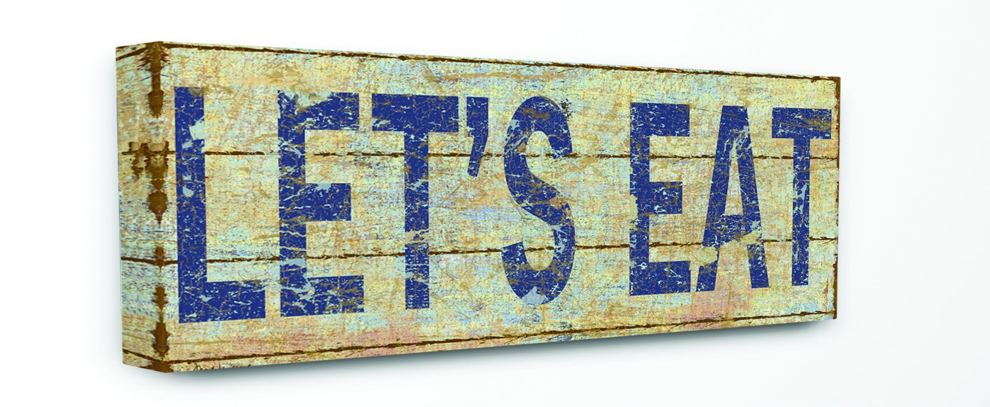 Stupell IndustriesLet's Eat Distressed Kitchen Canvas Wall Art by Marilu Windvand