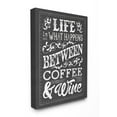thumbnail image 1 of Stupell IndustriesLife, Between Coffee and Wine ChalkCanvas Wall Art by Melody Hogan, 1 of 6