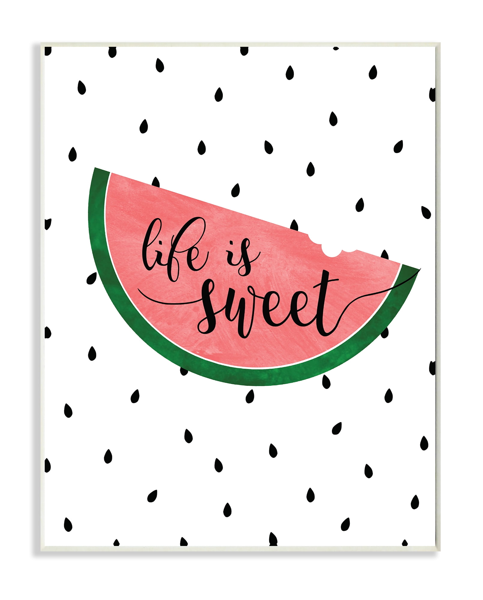 Stupell IndustriesLife Is Sweet WatermelonWall Plaqueby Anna Quach