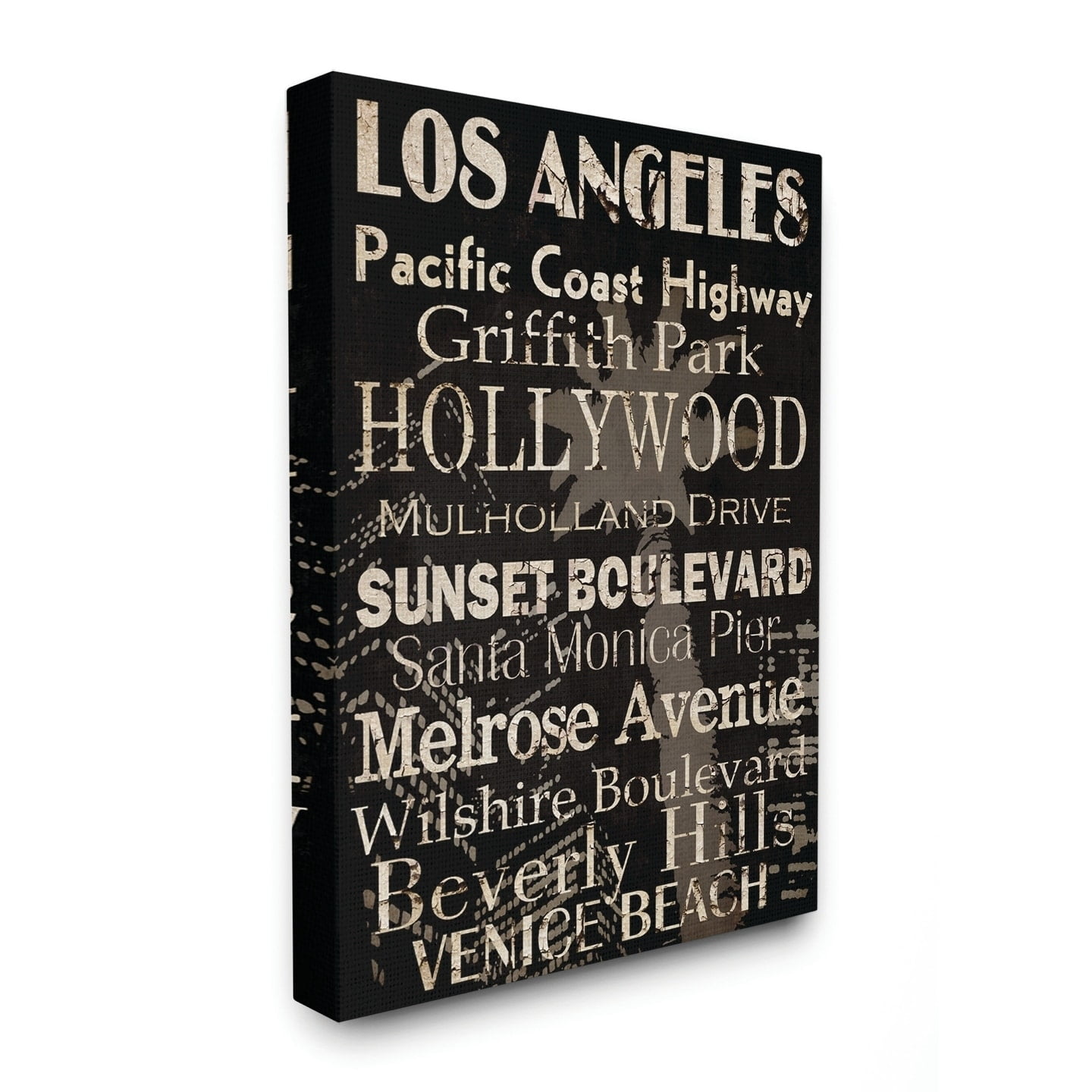 Stupell IndustriesLos Angeles Landmark Typography Canvas Wall Art by Gplicensing