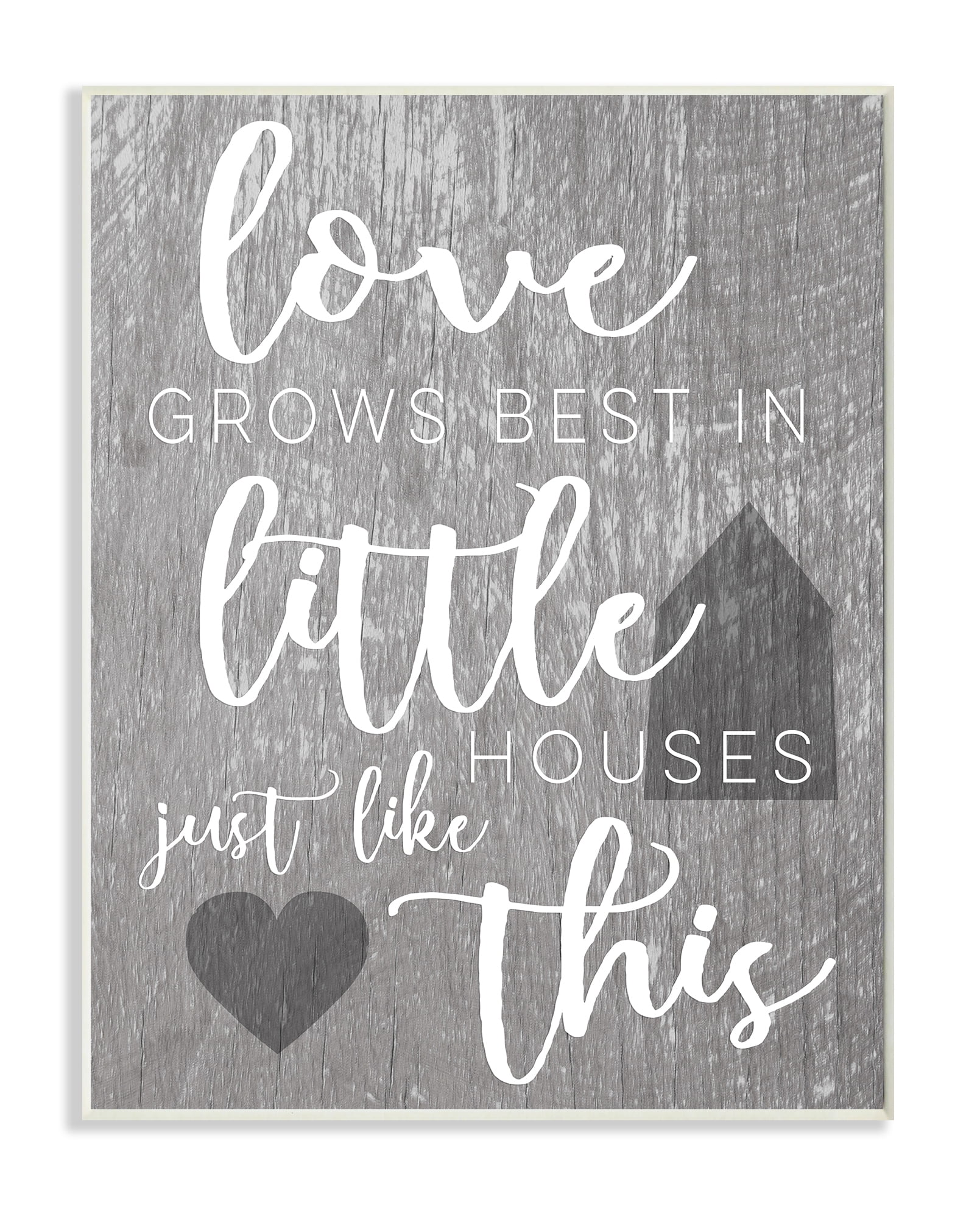 Stupell IndustriesLove Grows Best in Little HousesWall Plaqueby Daphne Polselli