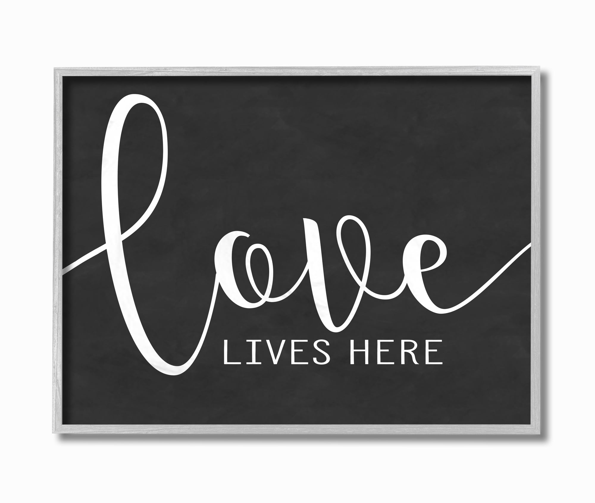 Stupell IndustriesLove Lives HereFramed Wall Art by Lettered and Lined