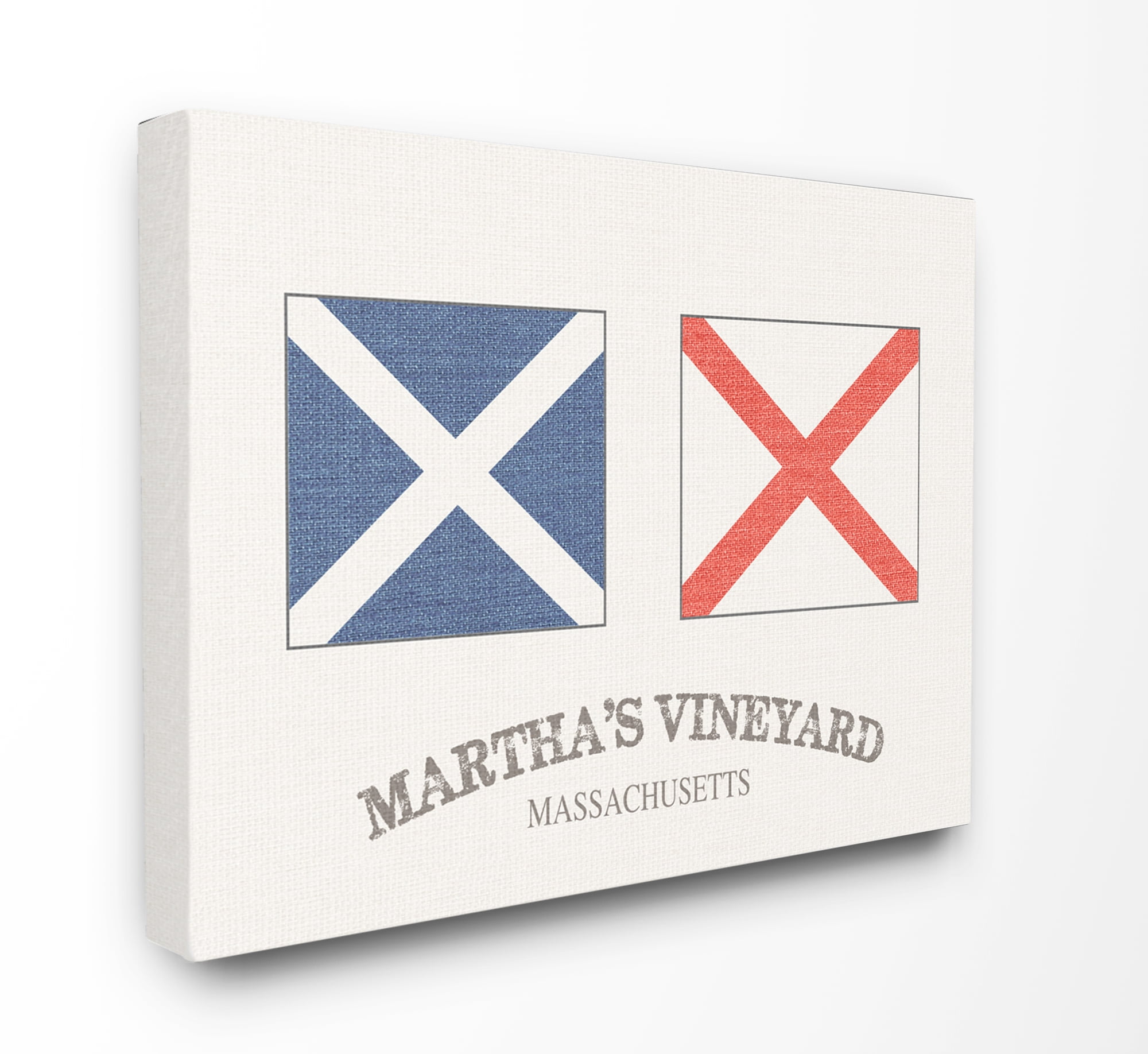 Stupell IndustriesMartha's Vineyard Nautical FlagsCanvas Wall Art by Daphne Polselli