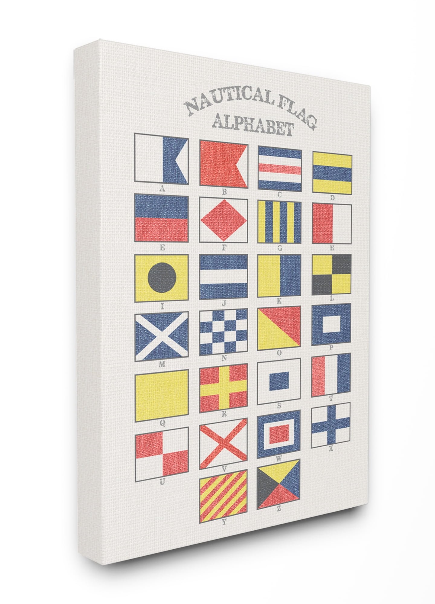 Stupell IndustriesNautical Flag AlphabetCanvas Wall Art by Daphne Polselli