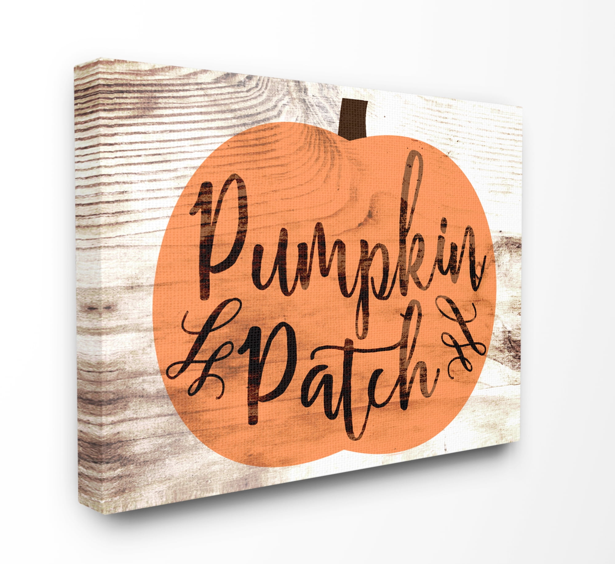 Stupell IndustriesPumpkin Patch Halloween TypographyCanvas Wall Art by Daphne Polselli