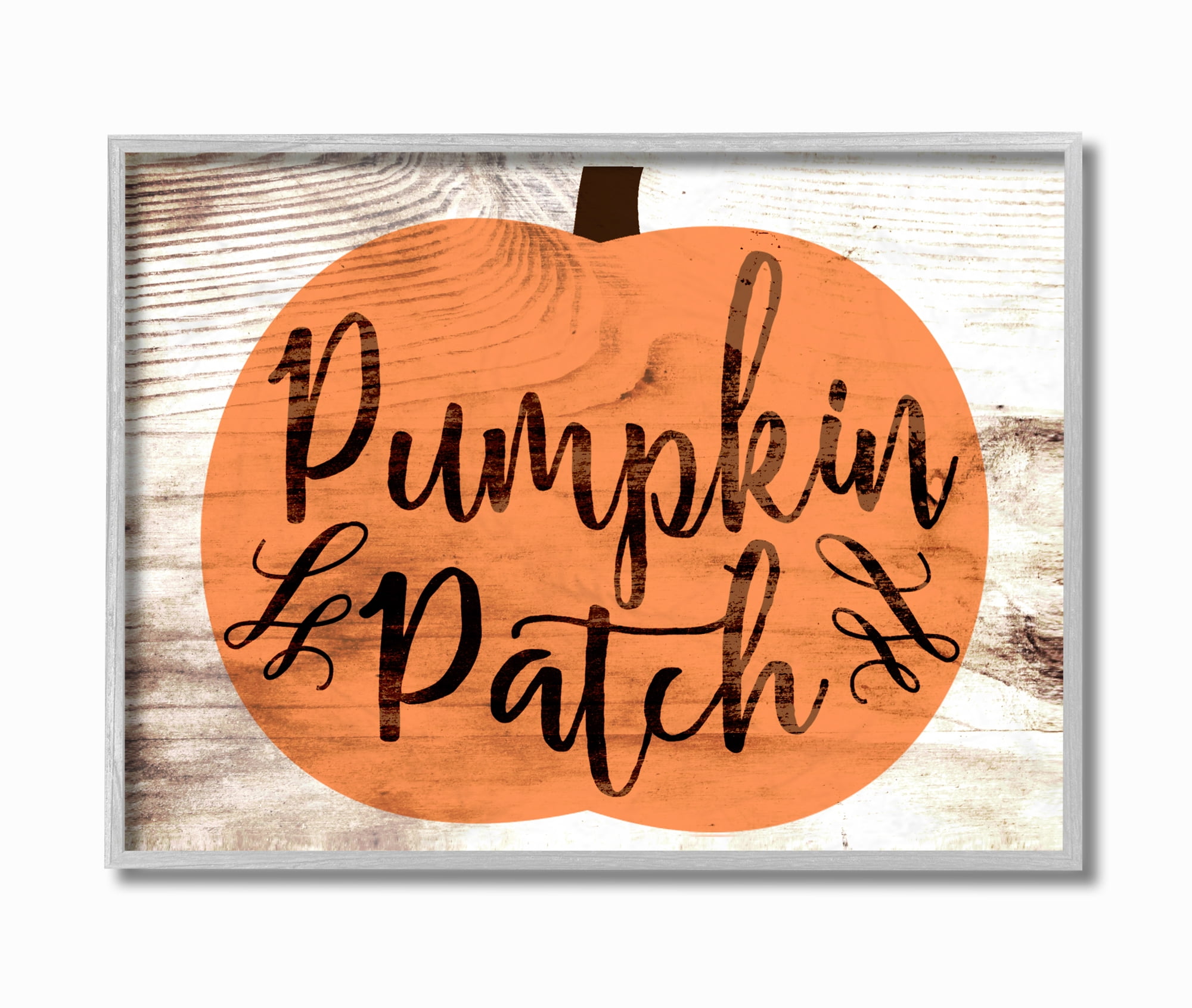Stupell IndustriesPumpkin Patch Halloween TypographyFramed Wall Art by Daphne Polselli