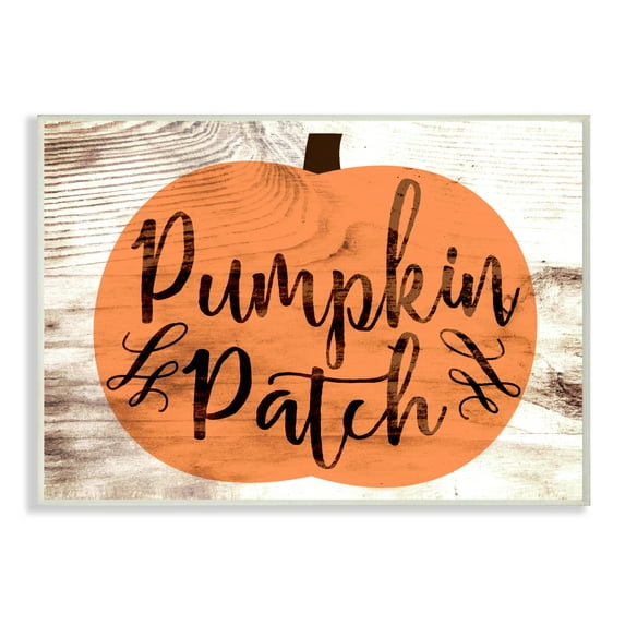 Stupell IndustriesPumpkin Patch Halloween TypographyWall Plaqueby Daphne Polselli