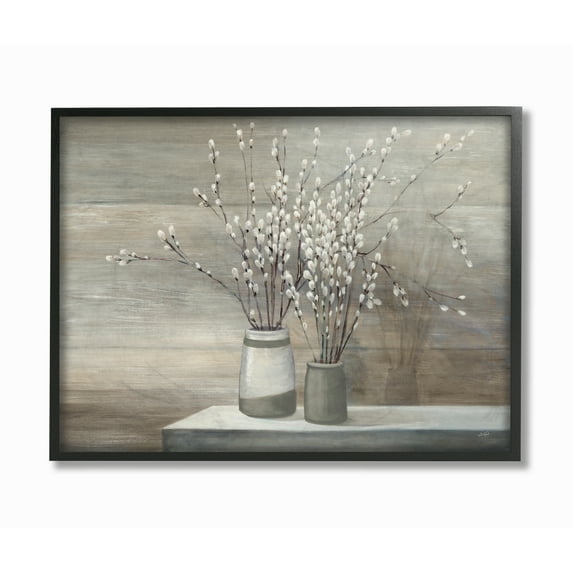 Stupell IndustriesPussy Willow Still LifeFramed Wall Art by Wild Apple