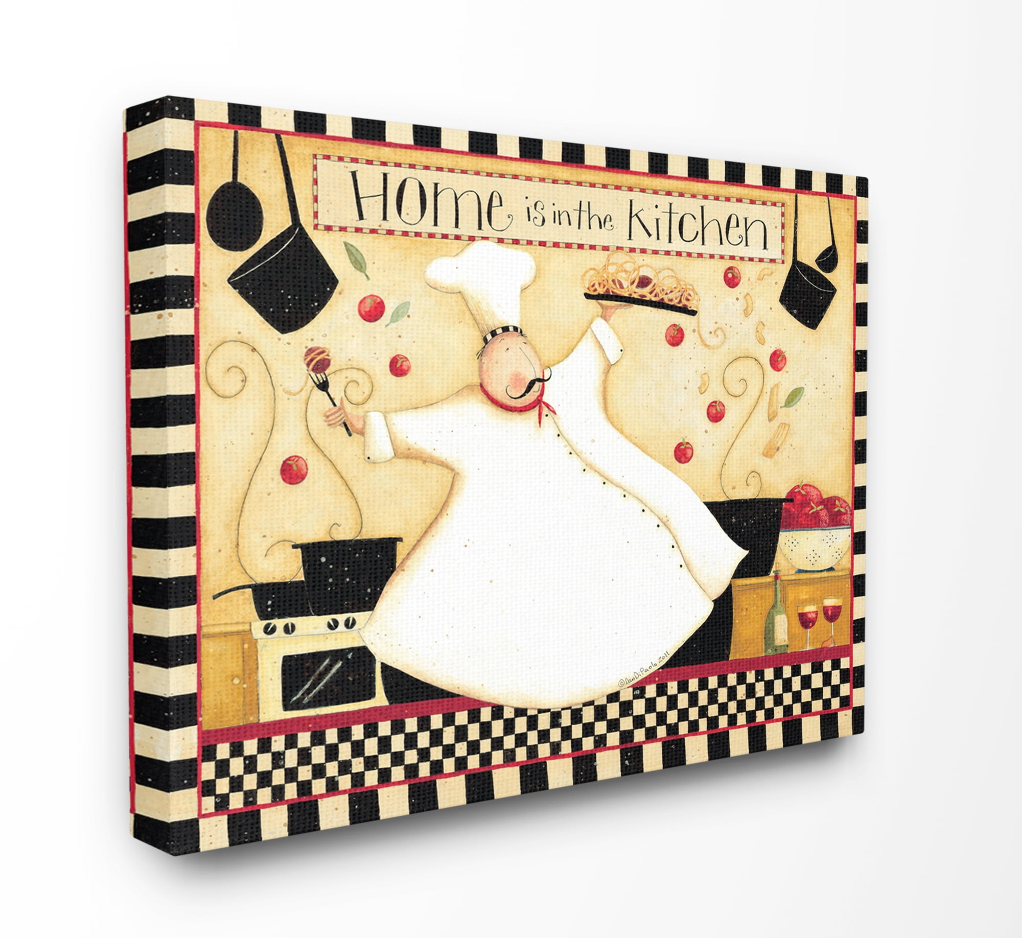 Stupell IndustriesStupell Industries Home Is In The Kitchen Wall ArtCanvas Wall Art by Dan Dipaolo