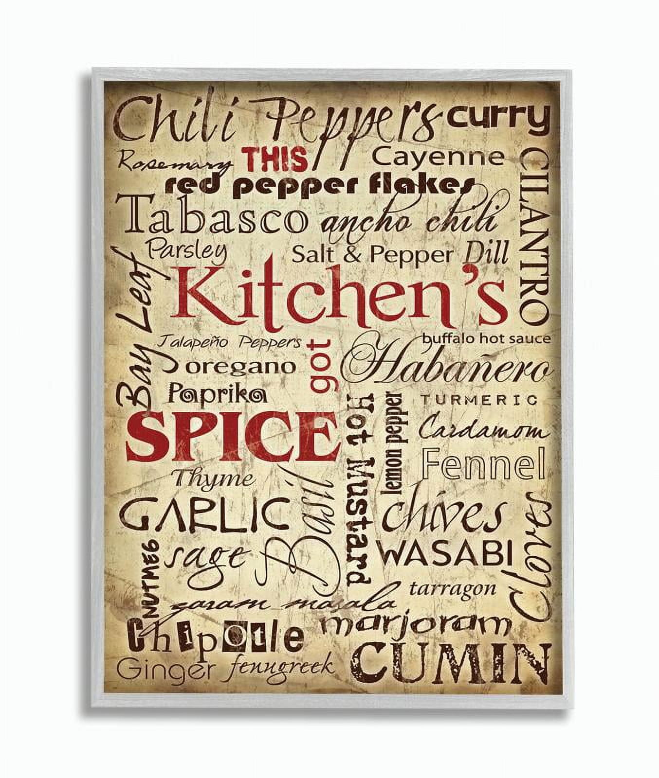 Stupell IndustriesStupell Industries Kitchen Spice Typography Wall ArtFramed Wall Art by Carole Stevens