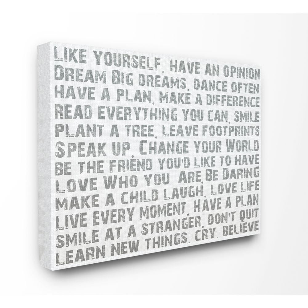 Stupell IndustriesStupell Industries Like Yourself Inspirational Typography Wall ArtCanvas Wall Art by Andrea James