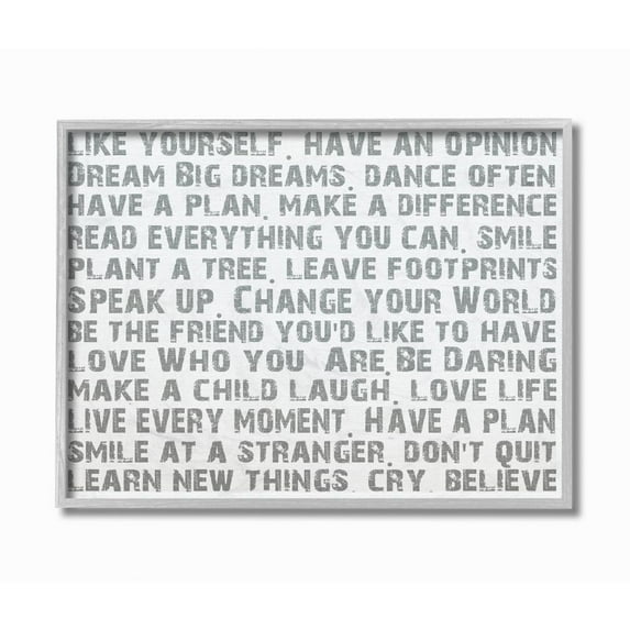 Stupell IndustriesStupell Industries Like Yourself Inspirational Typography Wall ArtFramed Wall Art by Andrea James