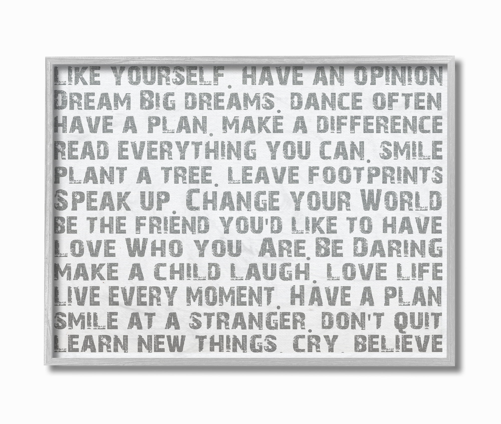 Stupell IndustriesStupell Industries Like Yourself Inspirational Typography Wall ArtFramed Wall Art by Andrea James