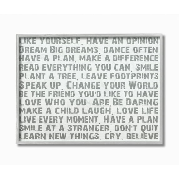 Stupell IndustriesStupell Industries Like Yourself Inspirational Typography Wall ArtFramed Wall Art by Andrea James