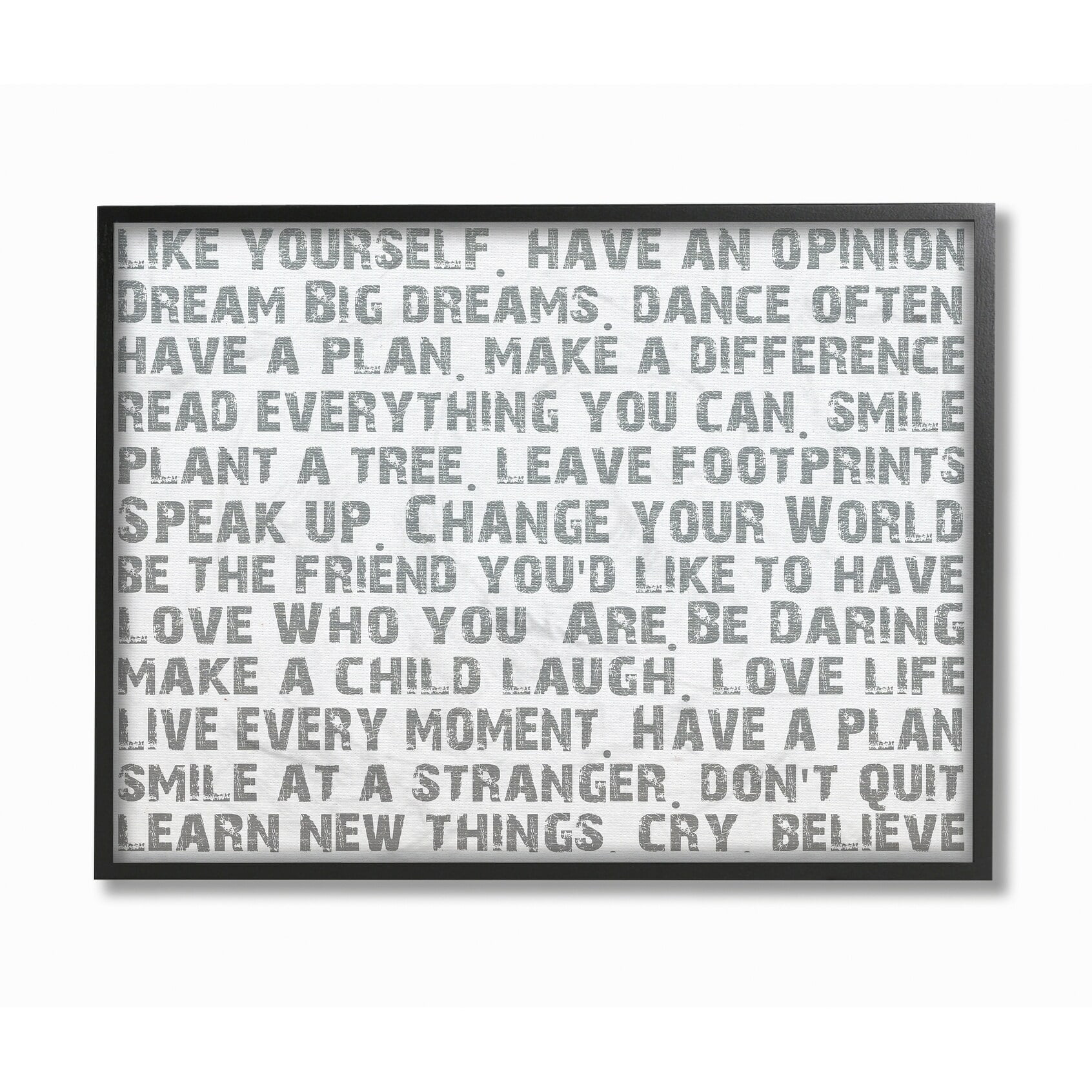 Stupell IndustriesStupell Industries Like Yourself Inspirational Typography Wall ArtFramed Wall Art by Andrea James