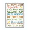 thumbnail image 1 of Stupell IndustriesStupell Industries Rules Typography Rubber Ducky Bathroom Wall ArtFramed Wall Art by Janet White, 1 of 8