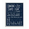 thumbnail image 1 of Stupell IndustriesStupell Industries Simon Says Bath Rules Chalkboard Bathroom Wall ArtFramed Wall Art by Regina Nouvel, 1 of 1