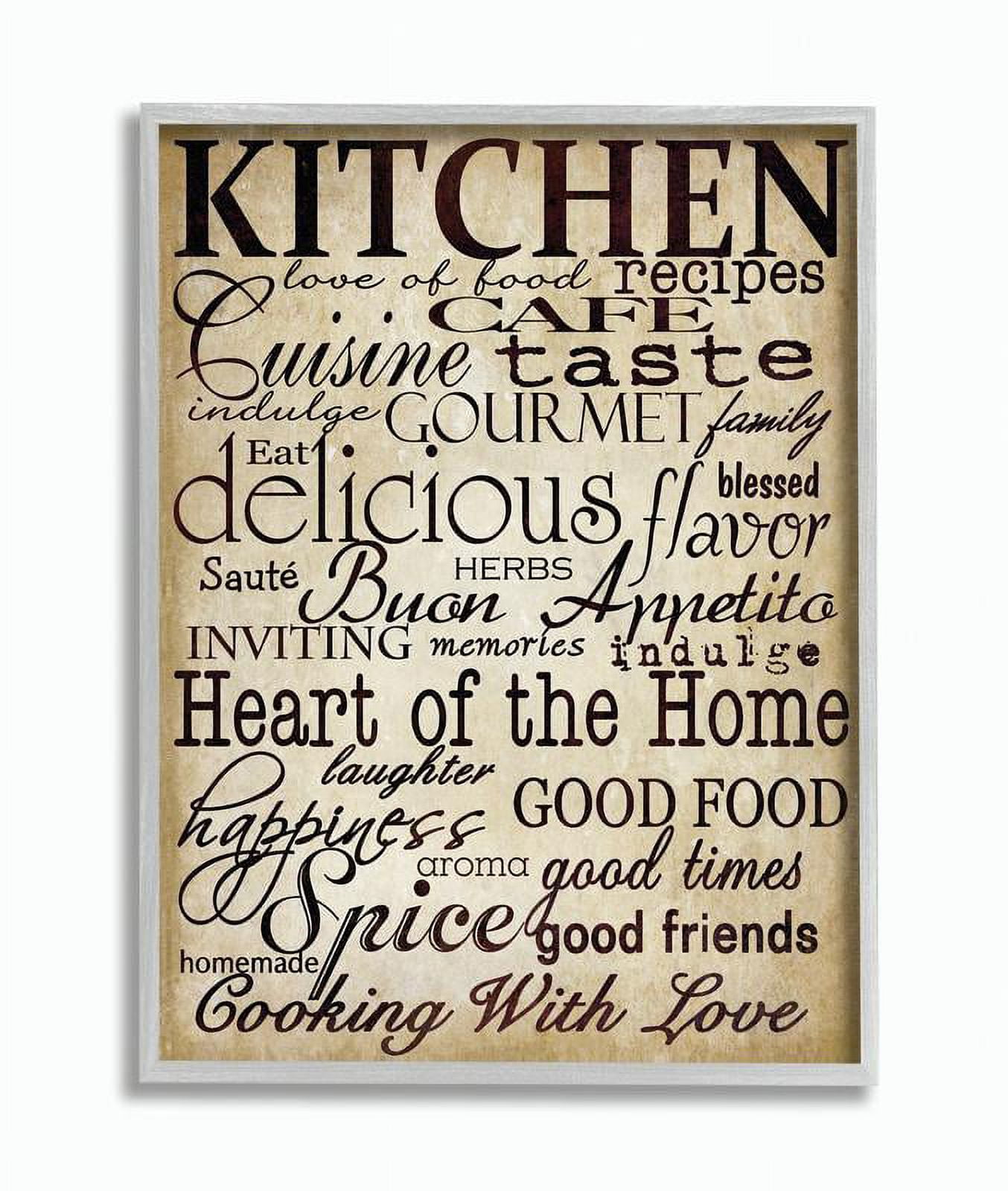 Stupell IndustriesStupell Industries Words In The Kitchen Off White Wall ArtFramed Wall Art by Gplicensing