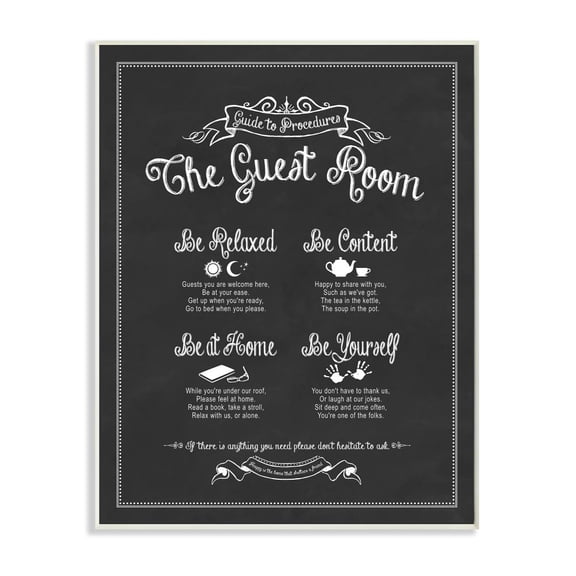 Stupell IndustriesThe Guest Room GuideWall Plaqueby Lettered and Lined