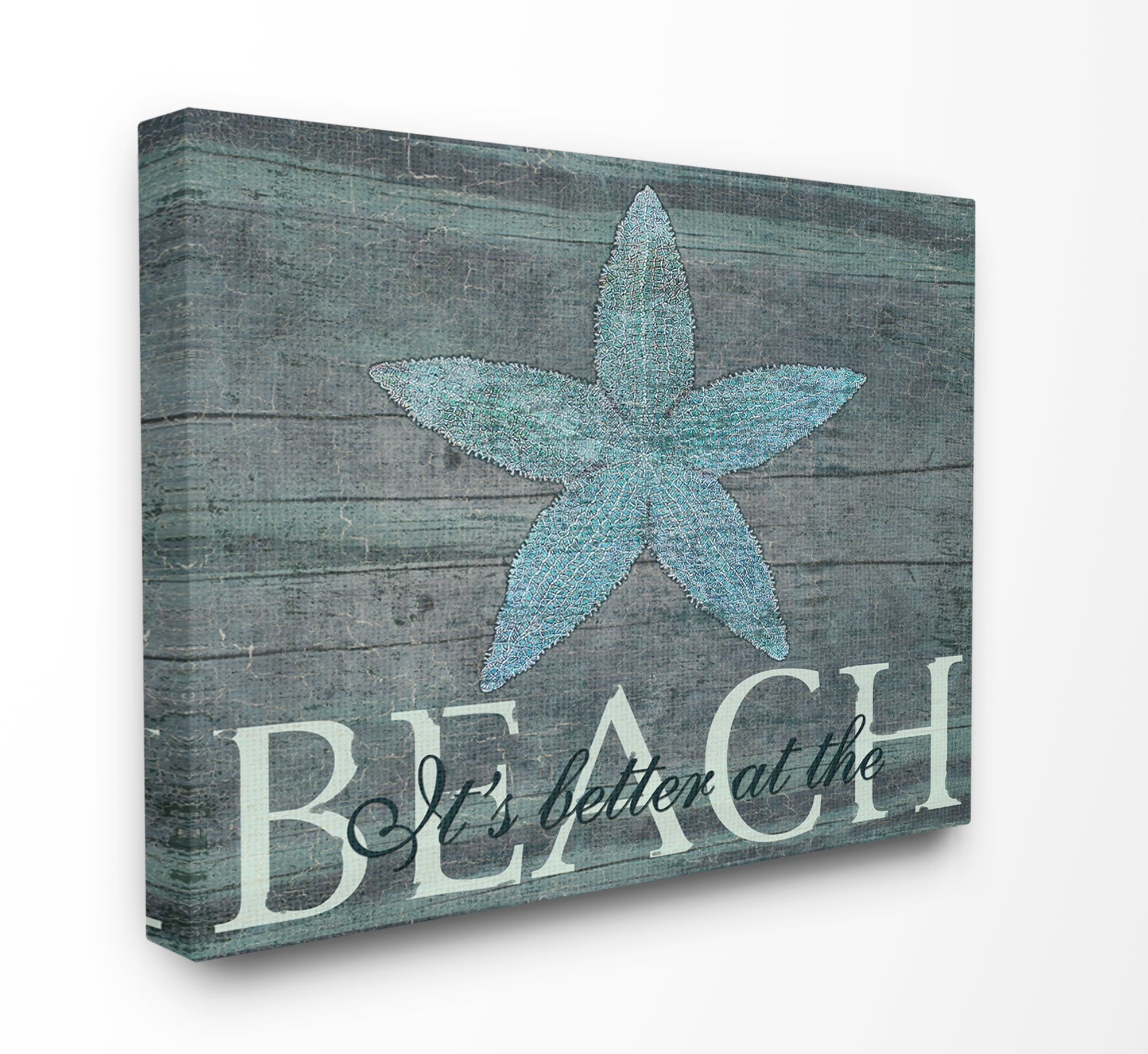 Stupell IndustriesThe Stupell Home Decor It's Better At The Beach StarfishCanvas Wall Art by Marilu Windvand
