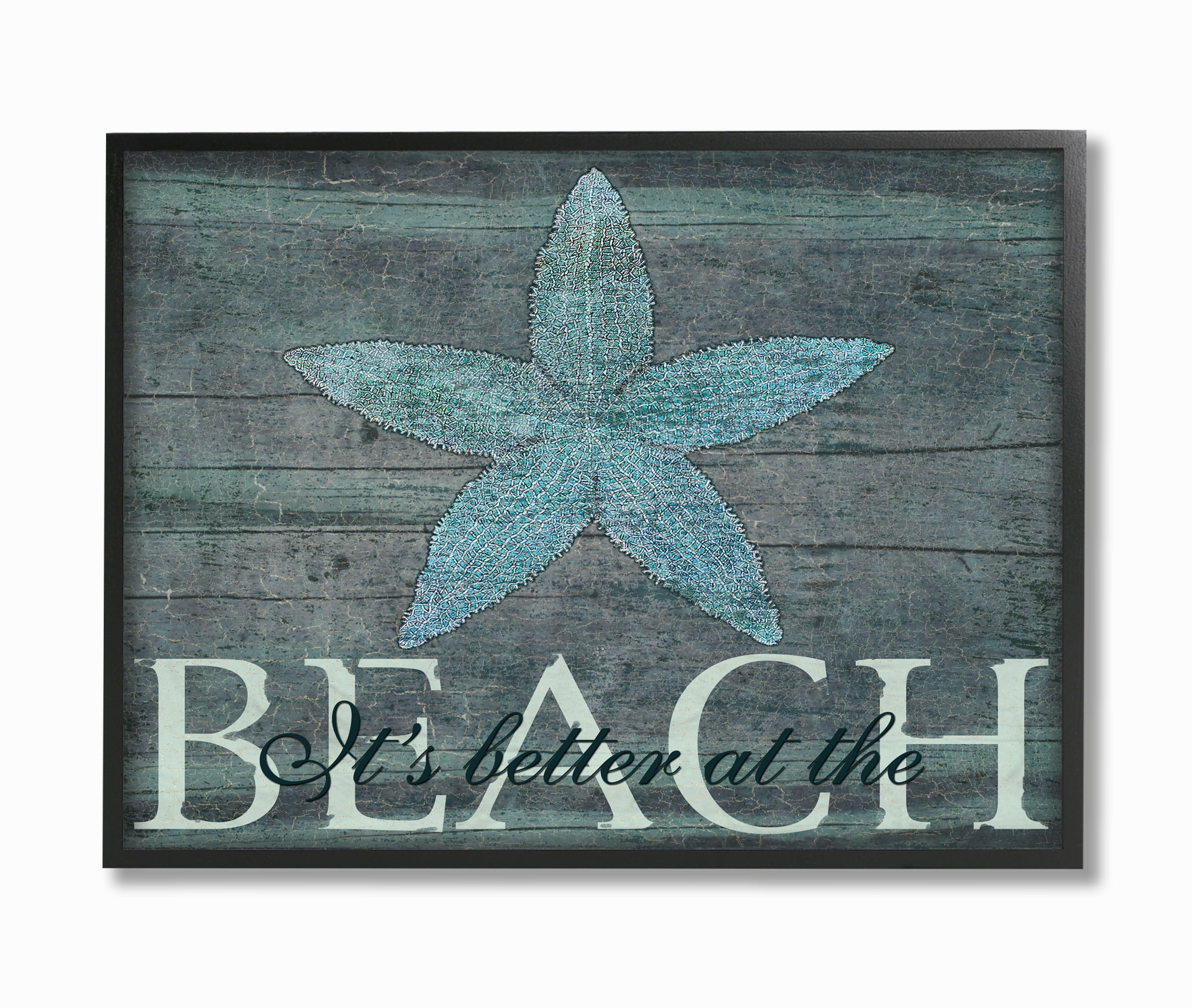 Stupell IndustriesThe Stupell Home Decor It's Better At The Beach StarfishFramed Wall Art by Marilu Windvand