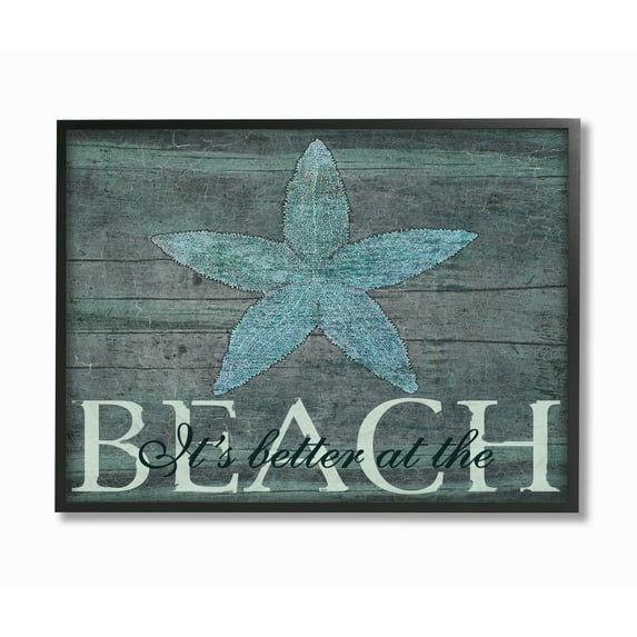 Stupell IndustriesThe Stupell Home Decor It's Better At The Beach StarfishFramed Wall Art by Marilu Windvand