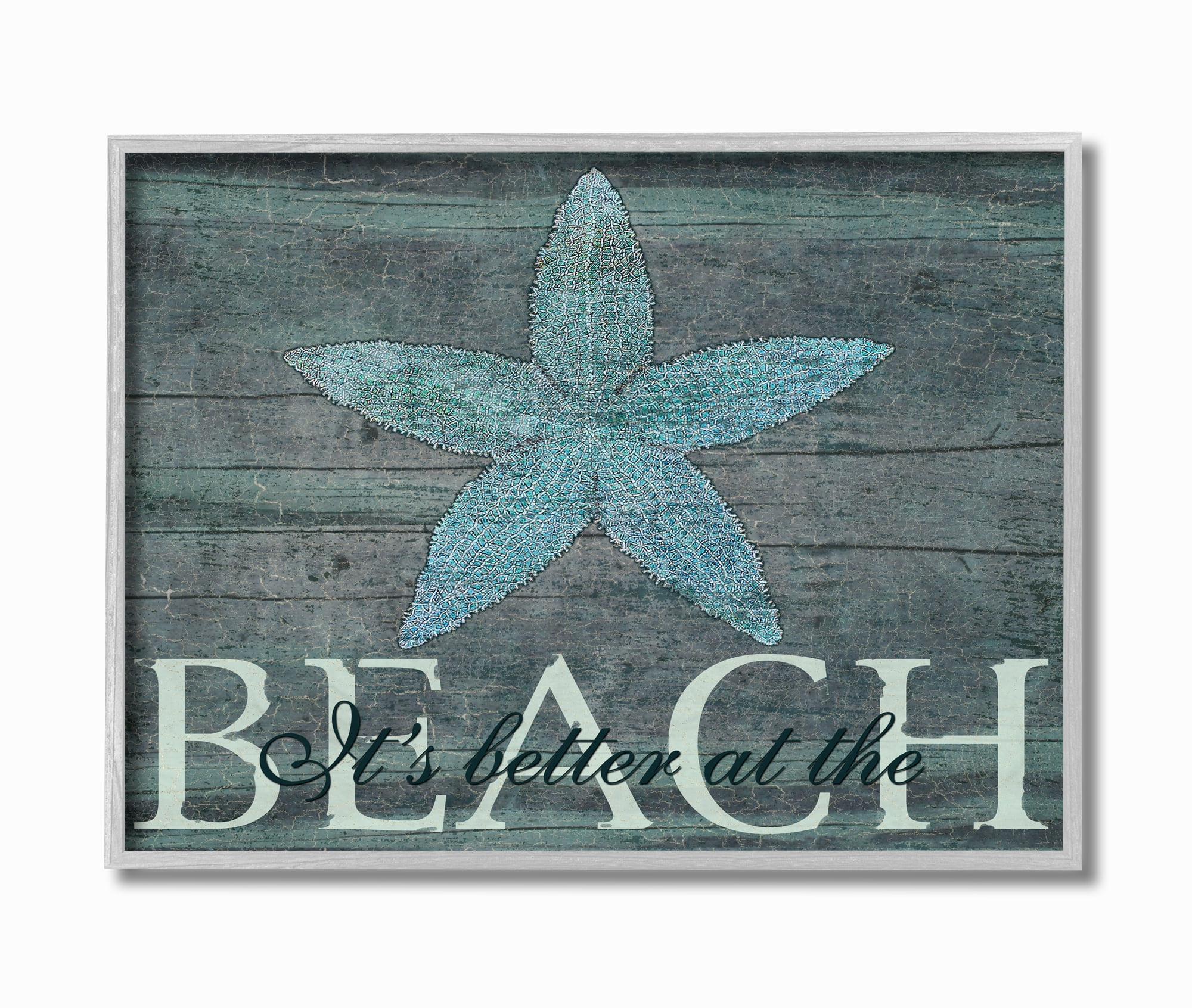 Stupell IndustriesThe Stupell Home Decor It's Better At The Beach StarfishFramed Wall Art by Marilu Windvand