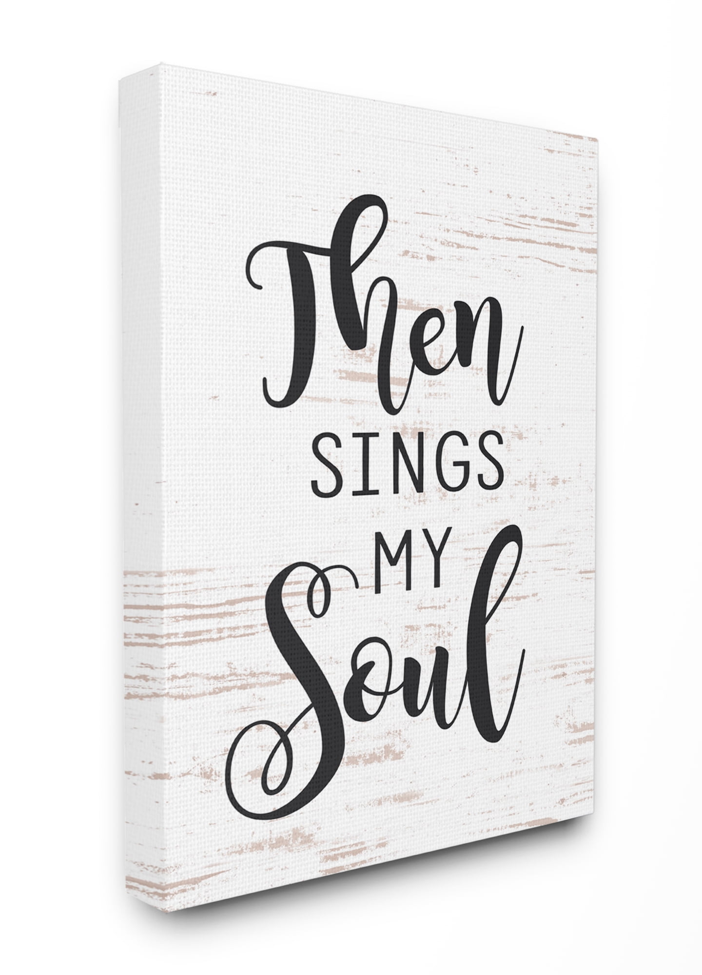 Stupell IndustriesThen Sings My SoulCanvas Wall Art by Lettered and Lined
