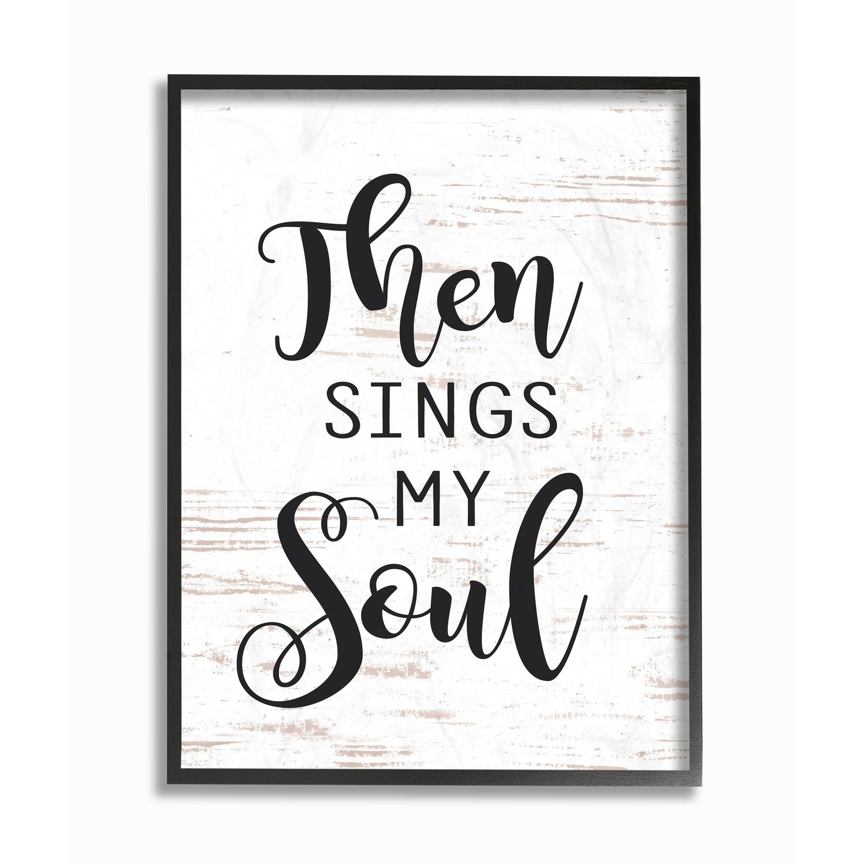 Stupell IndustriesThen Sings My SoulFramed Wall Art by Lettered and Lined