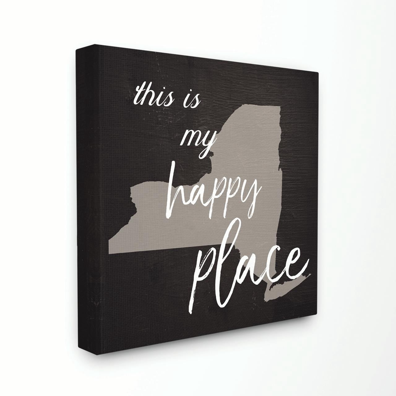 Stupell IndustriesThis Is My Happy Place New York Canvas Wall Art by Daphne Polselli
