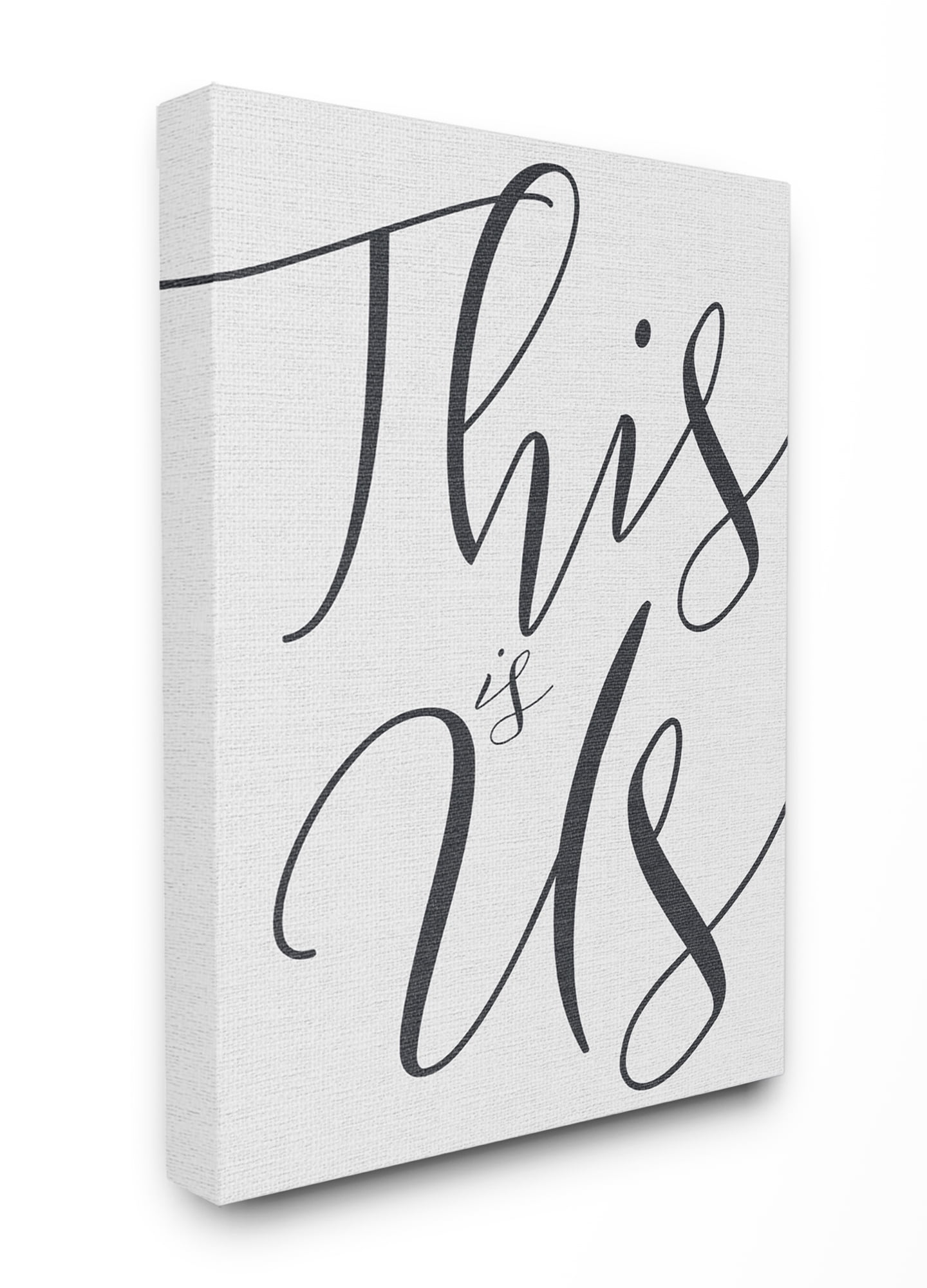 Stupell IndustriesThis Is Us TypographyCanvas Wall Art by Daphne Polselli