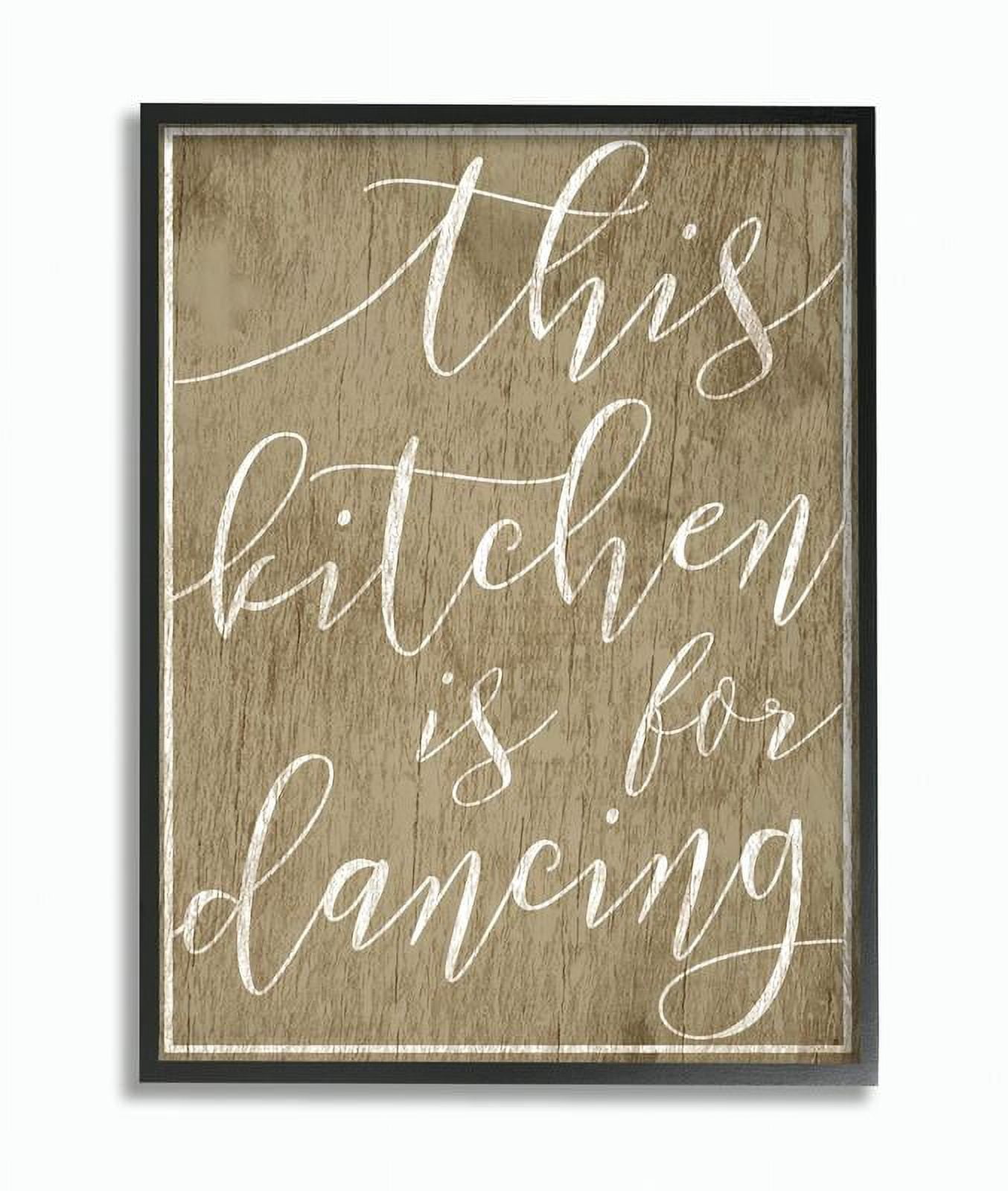Stupell IndustriesThis Kitchen is For DancingFramed Wall Art by Daphne Polselli