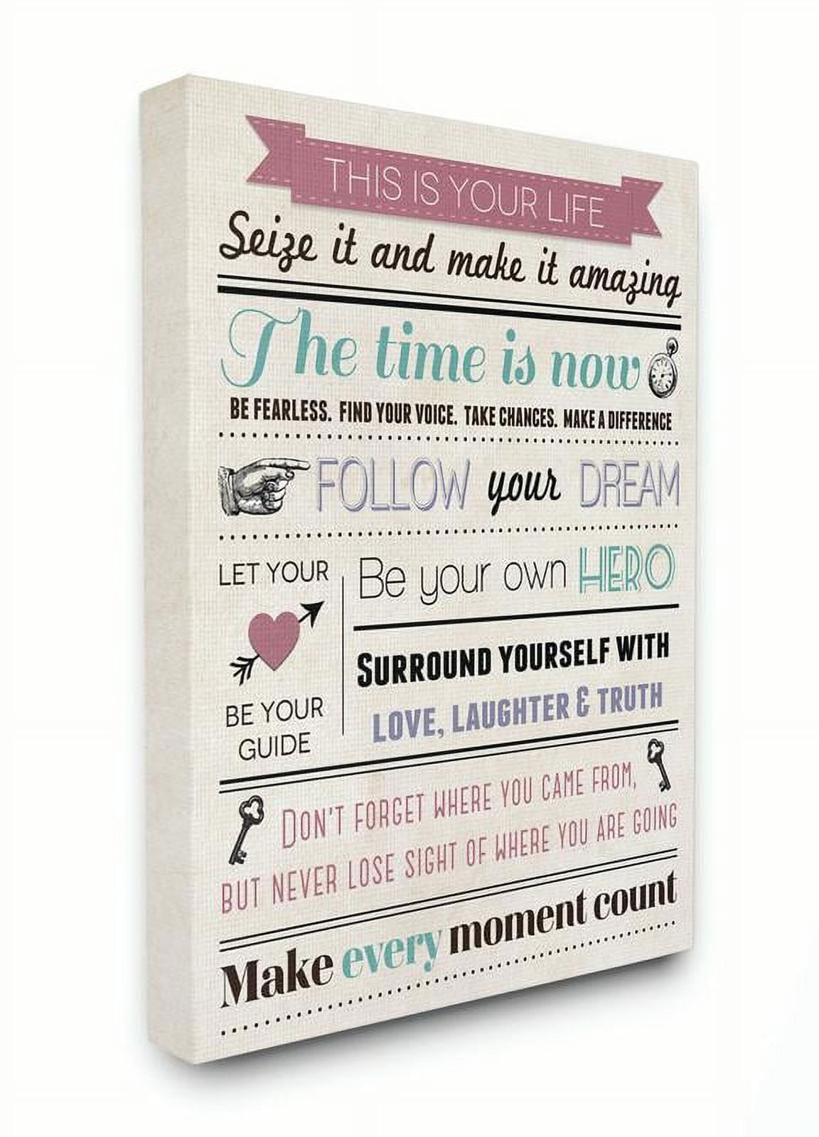 Stupell IndustriesThis is Your Life Infographic Style Inspirational ArtCanvas Wall Art by Louise Carey